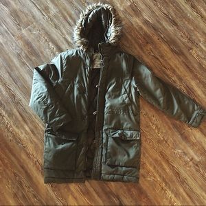 H&M Army Green Long Fit Jacket